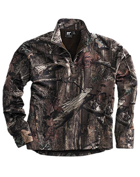 MOSSY OAK CAMO ¼-ZIP PULLOVER